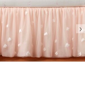 Pottery Barn Kids Monique Lhuillier Pink Tulle Crib Skirt